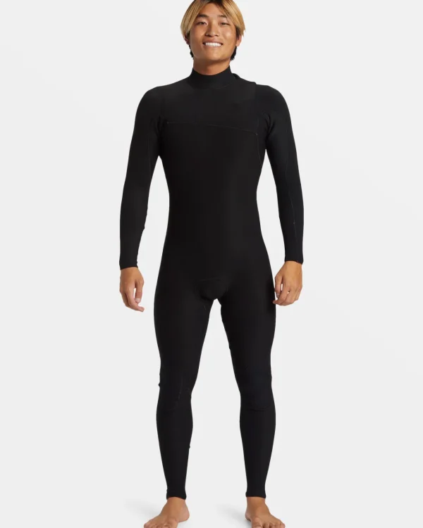 Quiksilver Wetsuits>2/2mm Highline Chest Zip GBS Wetsuit BLACK