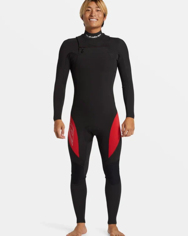 Quiksilver Wetsuits>3/2mm Mercury Chest Zip GBS Wetsuit HIGHRISKRED