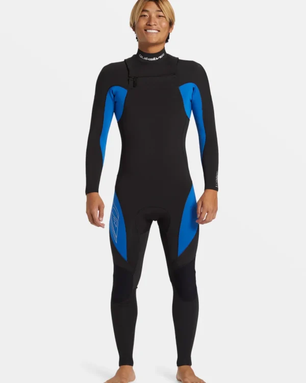 Quiksilver Wetsuits>4/3mm Mercury Chest Zip GBS Wetsuit OLYMPIANBLUE