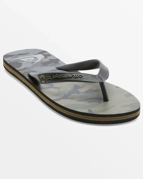 Quiksilver Sandals>Molokai Art II Sandals BLACK/BROWN/BLACK