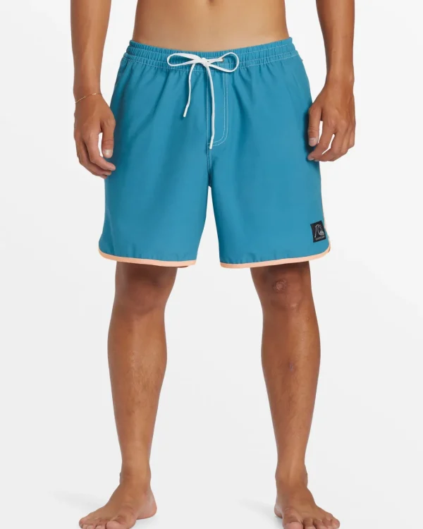 Quiksilver Boardshorts | Boardshorts>Original Scallop 17" Swim Trunks LARKSPUR
