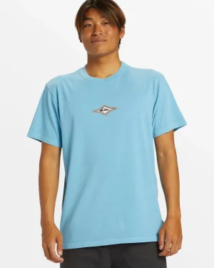Quiksilver Tees>Out Of Sight T-Shirt - ALASKANBLUE