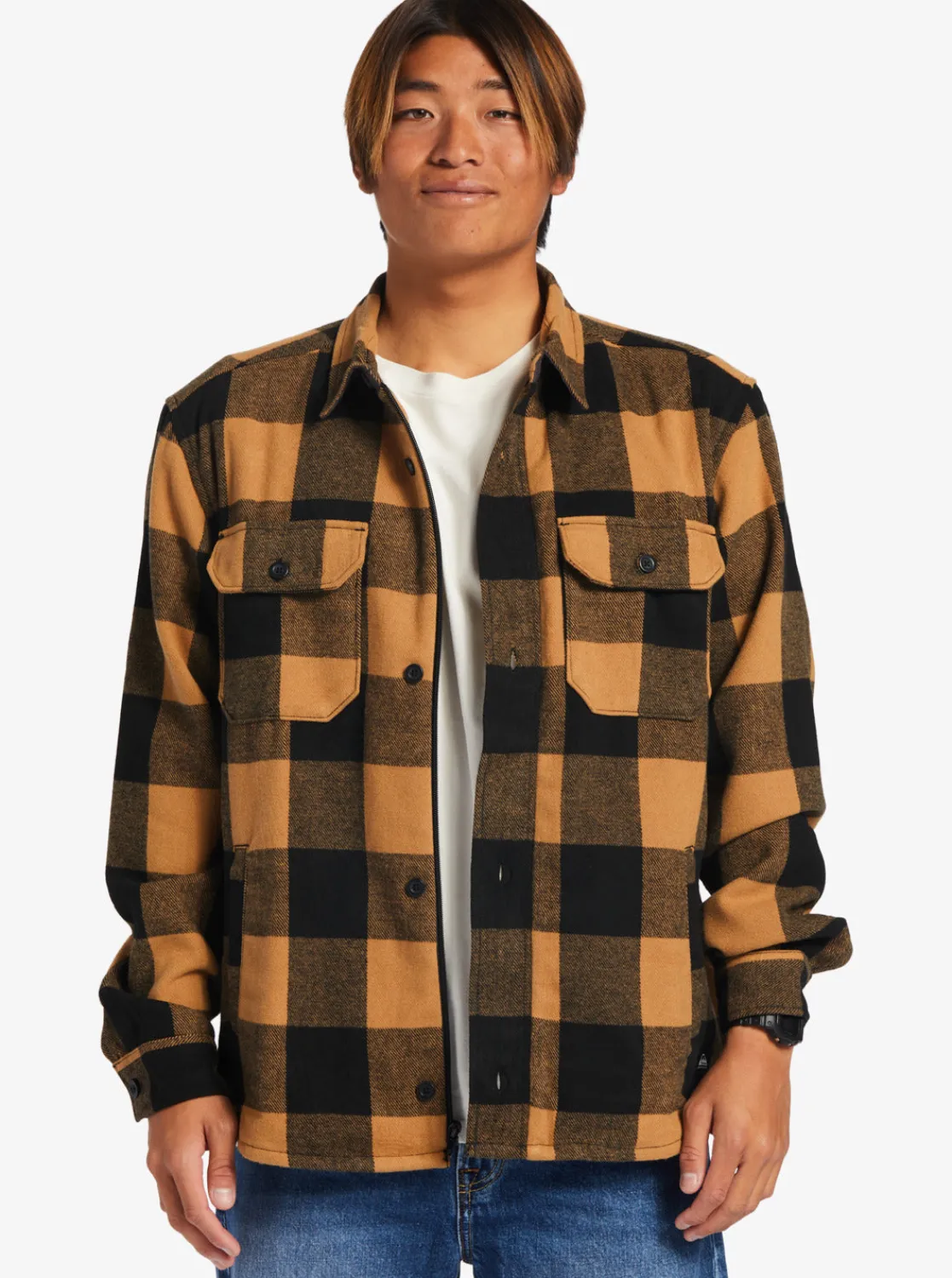 Quiksilver Jackets>Pickston Jacket BONEBROWNPICKSTON