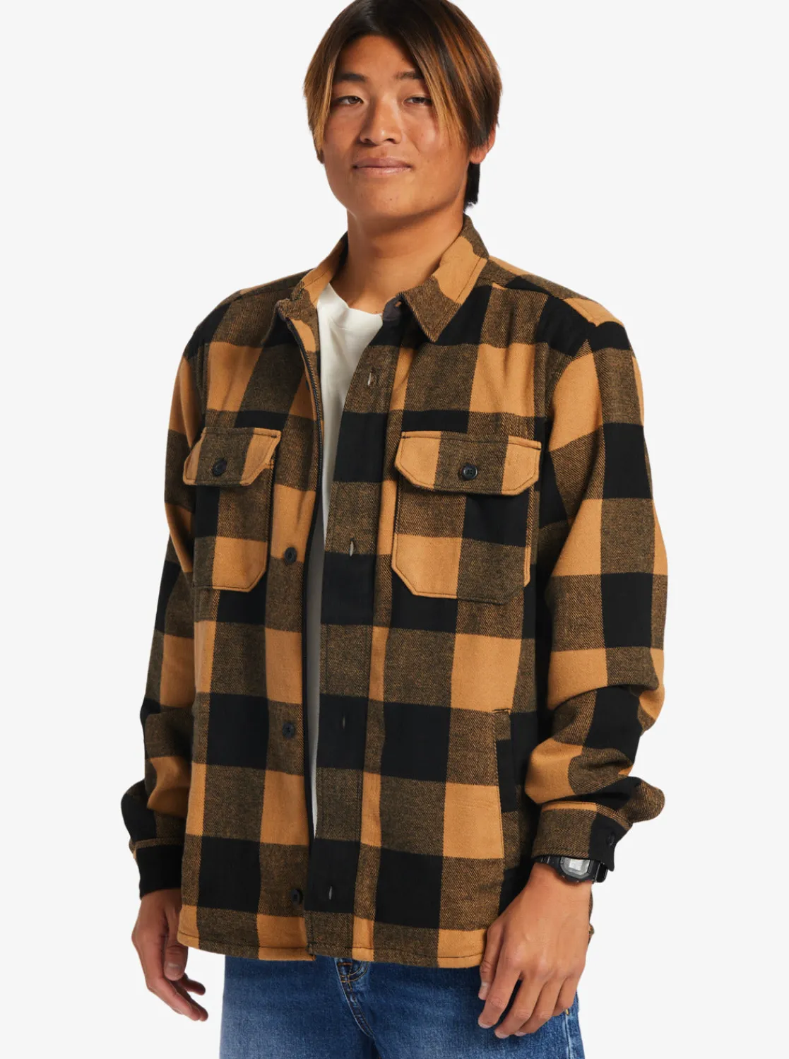 Quiksilver Jackets>Pickston Jacket BONEBROWNPICKSTON