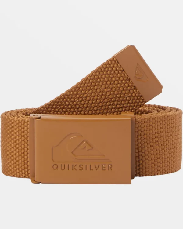 Quiksilver Belts | Under $25>Principal Schwack Webbing Belt BONEBROWN