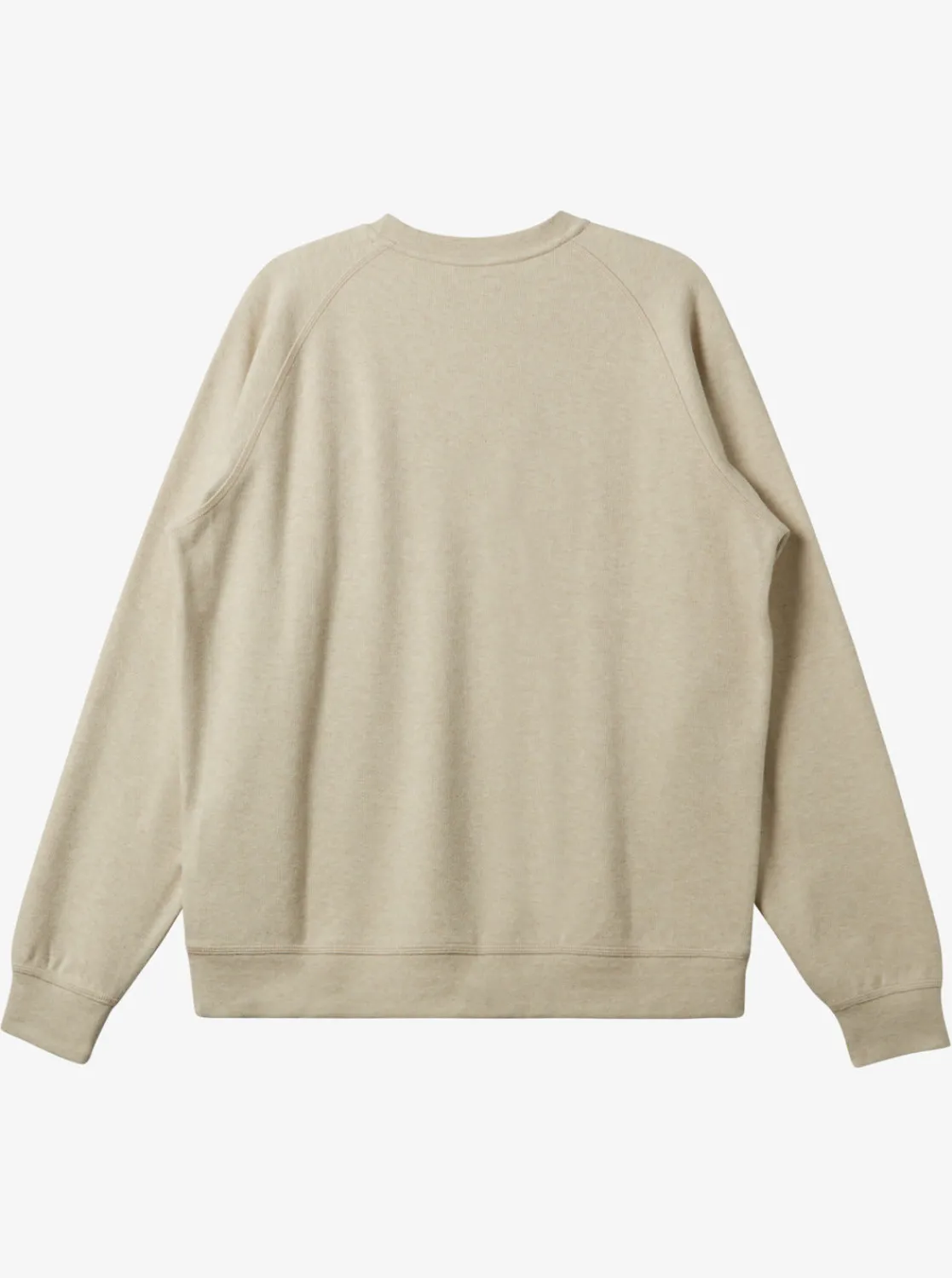 Quiksilver Sweatshirts & Hoodies>Raglans Knit Crew Neck Sweatshirt OYSTERWHITEHEATHER
