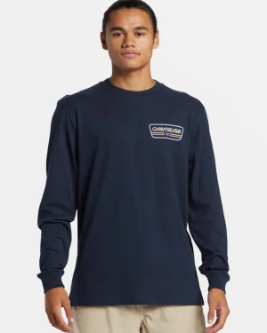 Quiksilver Tees>Range Life Long Sleeve T-Shirt DARKNAVY