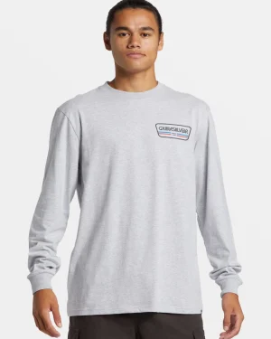 Quiksilver Tees>Range Life Long Sleeve T-Shirt ATHLETICHEATHER