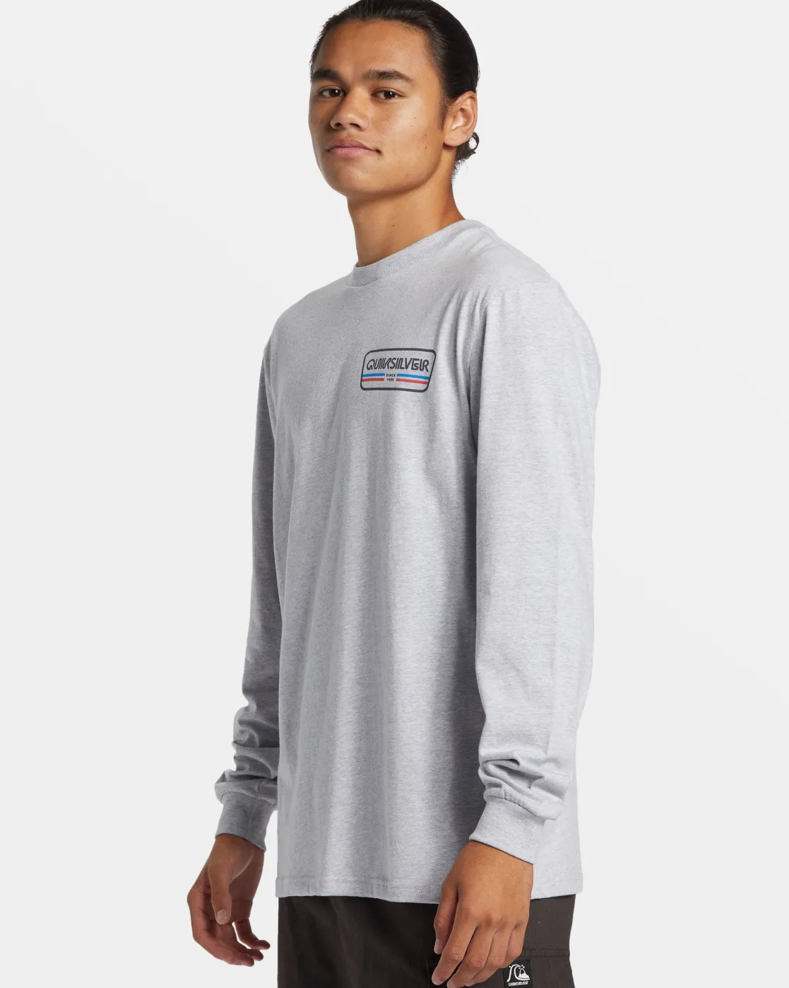 Quiksilver Tees>Range Life Long Sleeve T-Shirt ATHLETICHEATHER