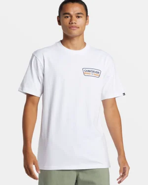 Quiksilver Tees>Range Life T-Shirt WHITE