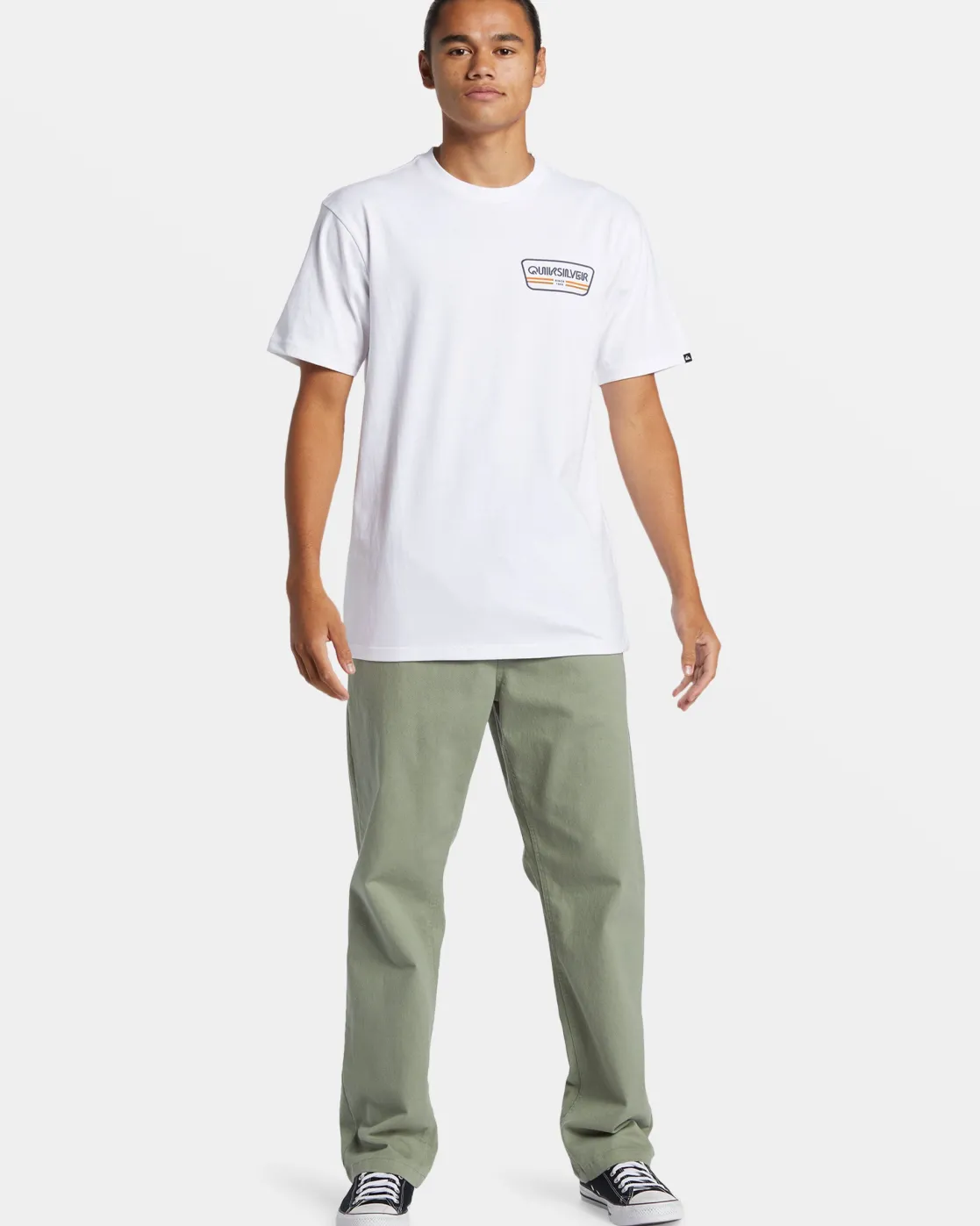 Quiksilver Tees>Range Life T-Shirt WHITE
