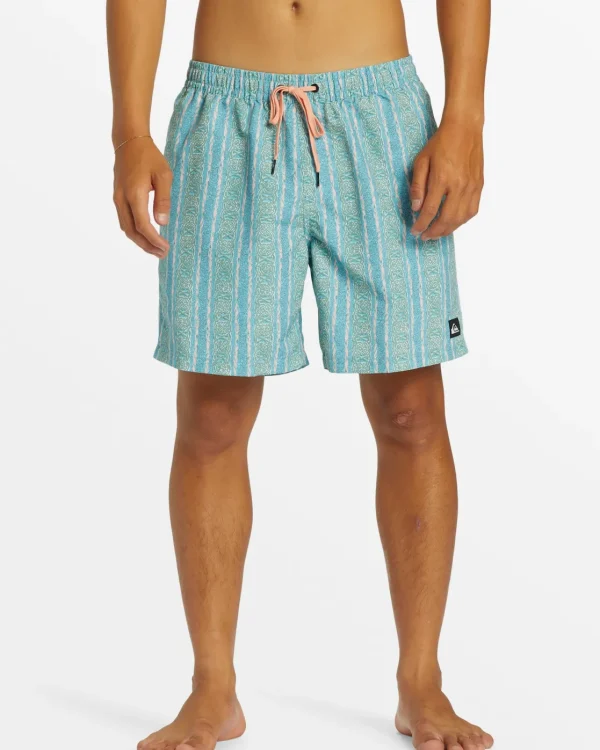 Quiksilver Boardshorts | Boardshorts>Remade Mix 17" Swim Trunks ALASKANBLUE