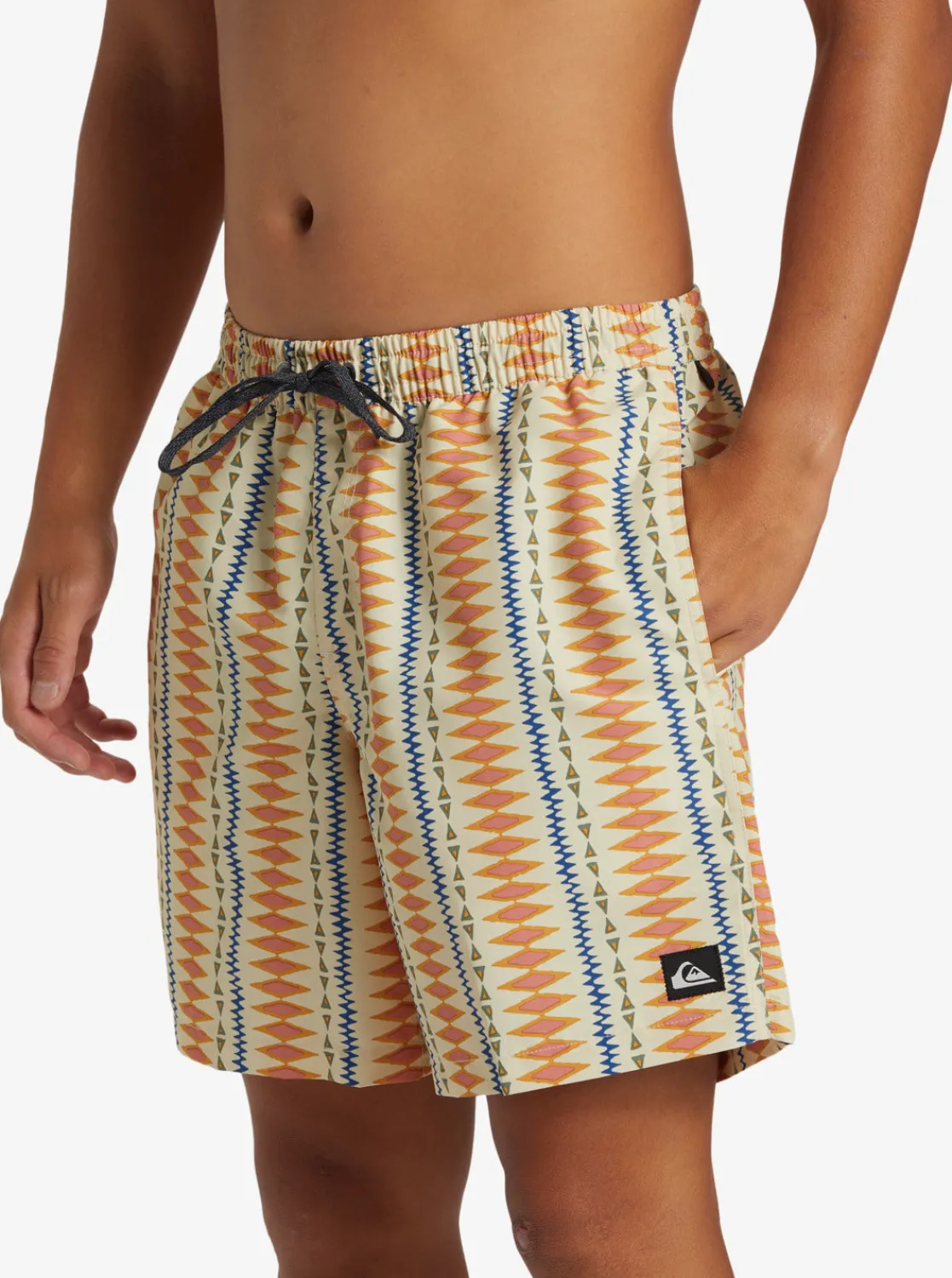 Quiksilver Boardshorts | Boardshorts>Remade Mix 17" Swim Trunks OYSTERWHITE