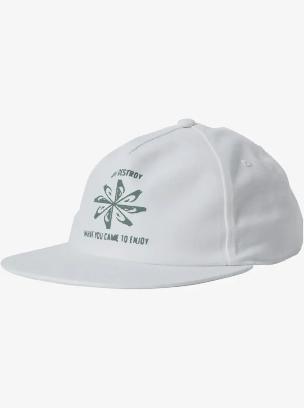 Quiksilver Hats>Rethought Baseball Hat SNOWWHITE