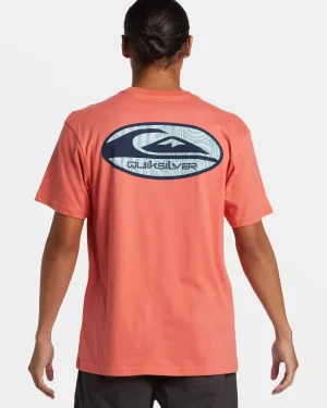 Quiksilver Tees>Retro Link T-Shirt SPICEDCORAL