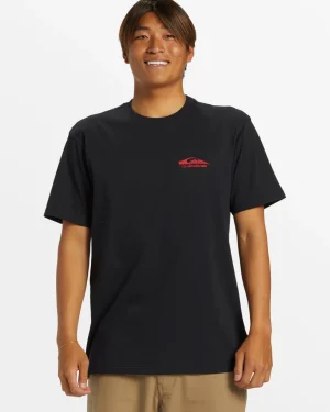 Quiksilver Tees>Retro Rocker T-Shirt - BLACK