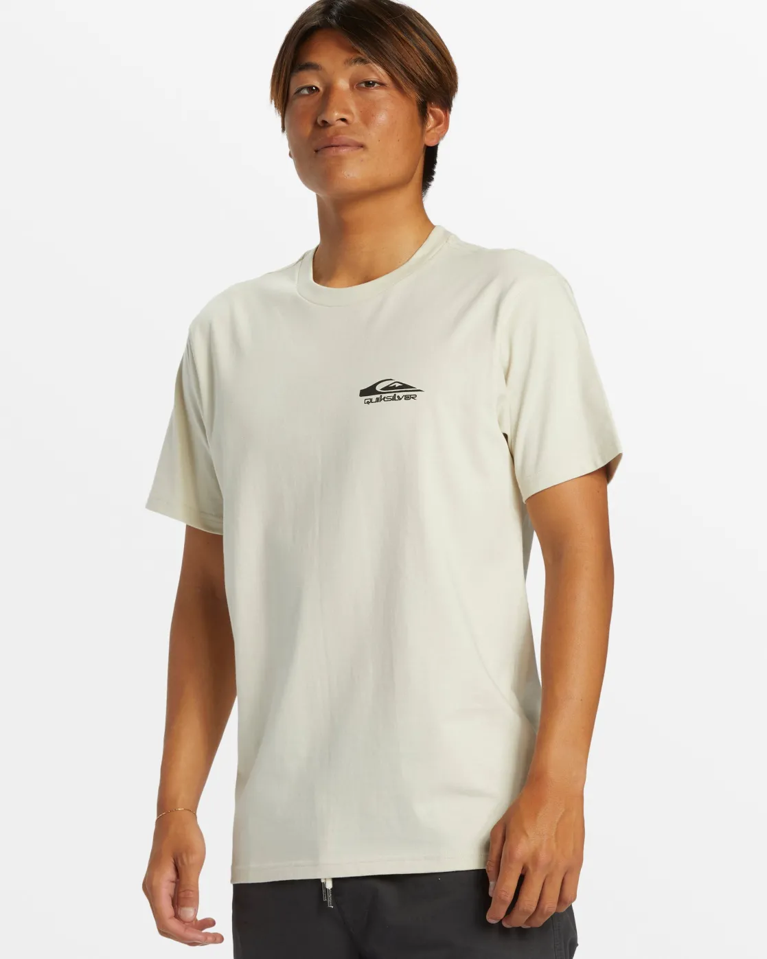 Quiksilver Tees>Retro Rocker T-Shirt - SILVERBIRCH