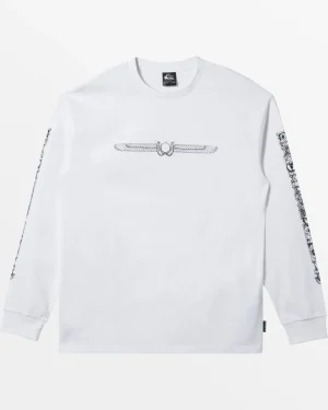 Quiksilver Tees>Rick Griffin Long Sleeve T-Shirt - WHITE