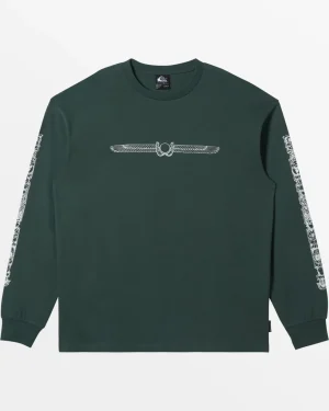 Quiksilver Tees>Rick Griffin Long Sleeve T-Shirt - FOREST