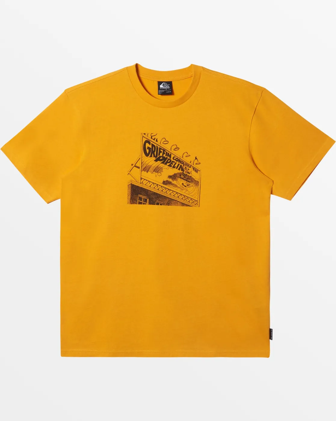 Quiksilver Tees>Rick Griffin Pipeline T-Shirt - RADIANTYELLOW