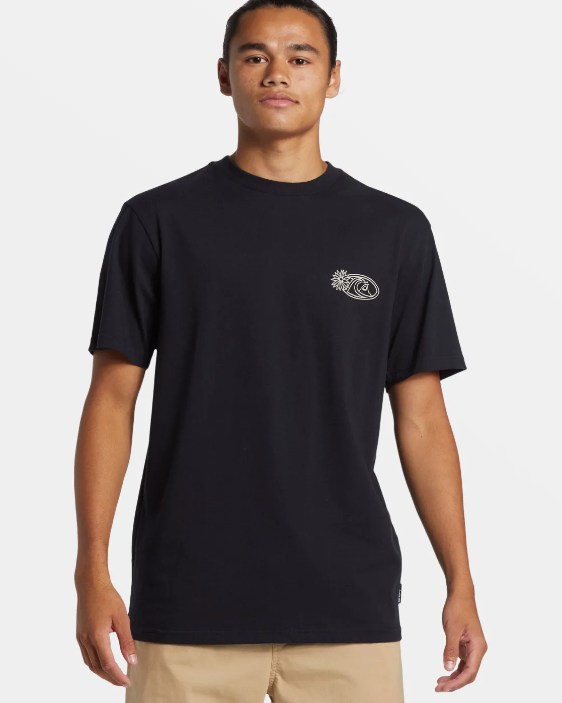 Quiksilver Tees>Right Point T-Shirt BLACK