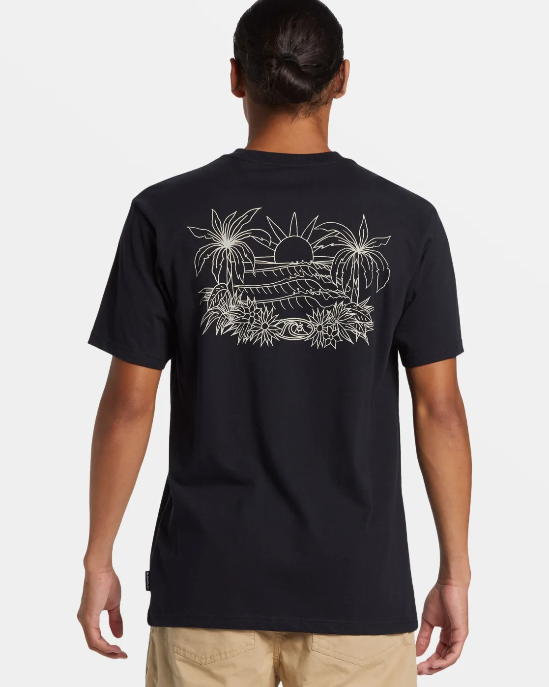 Quiksilver Tees>Right Point T-Shirt BLACK