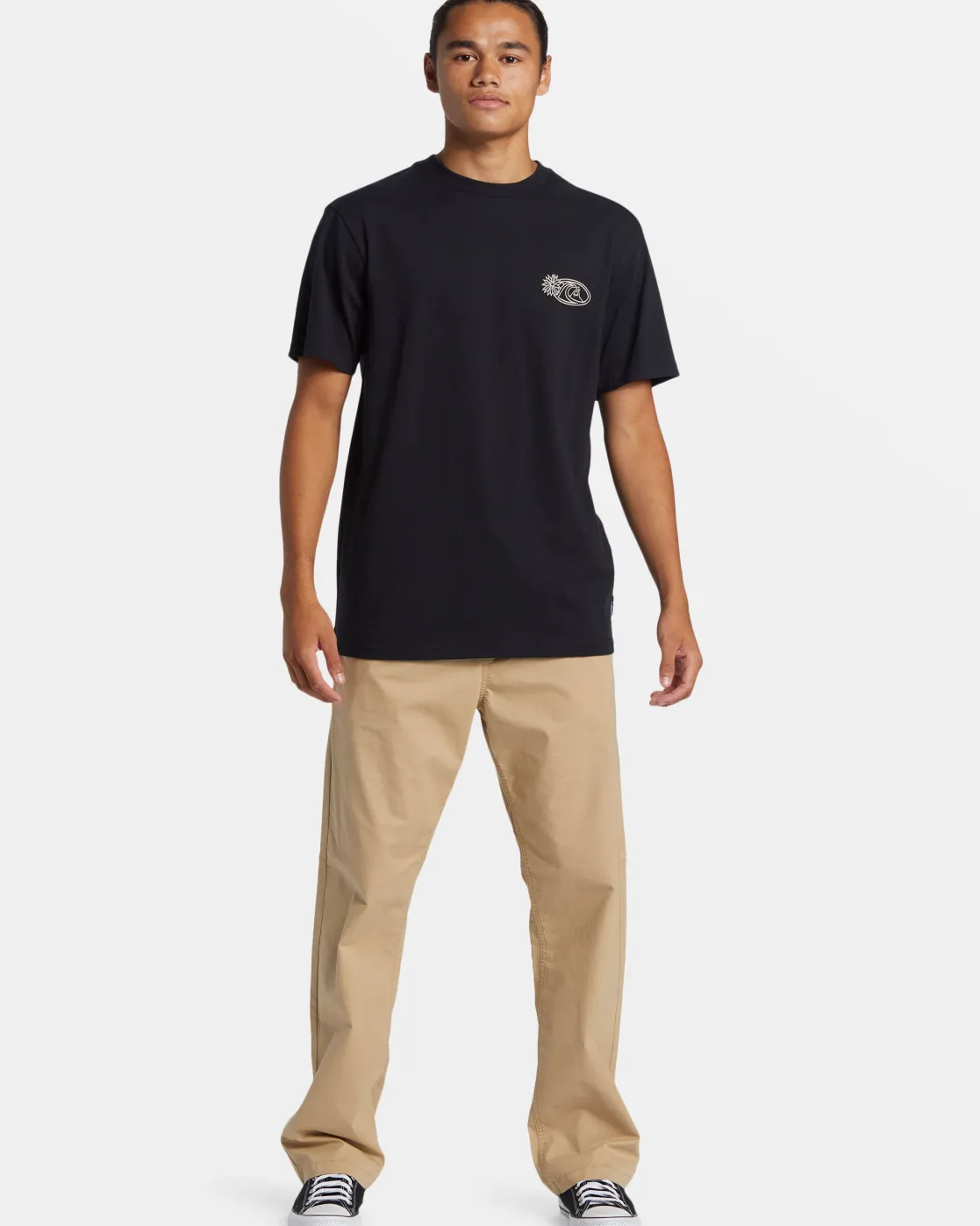 Quiksilver Tees>Right Point T-Shirt BLACK