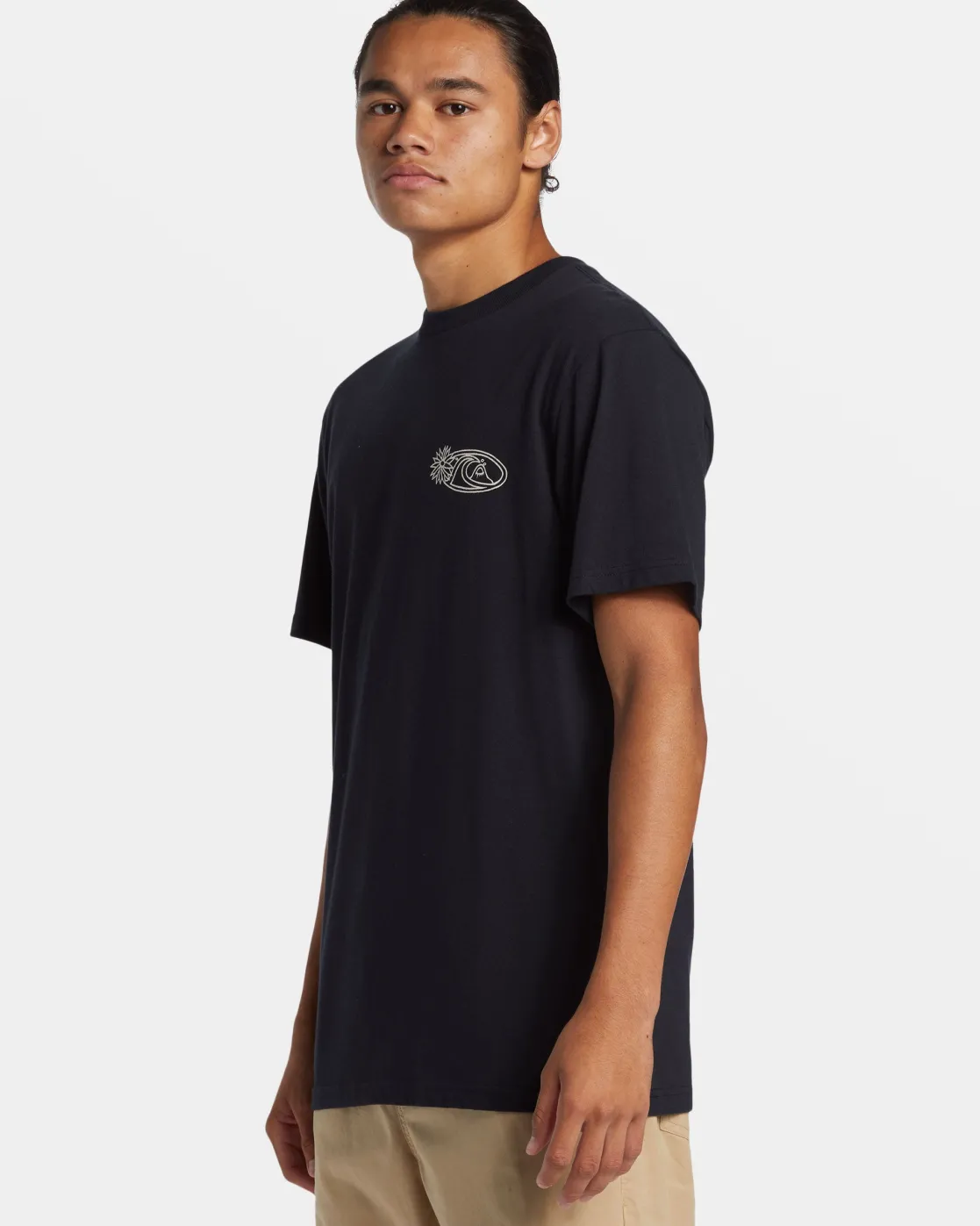 Quiksilver Tees>Right Point T-Shirt BLACK