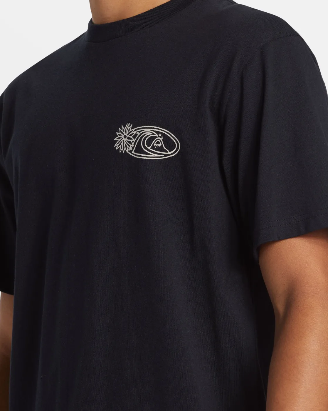 Quiksilver Tees>Right Point T-Shirt BLACK