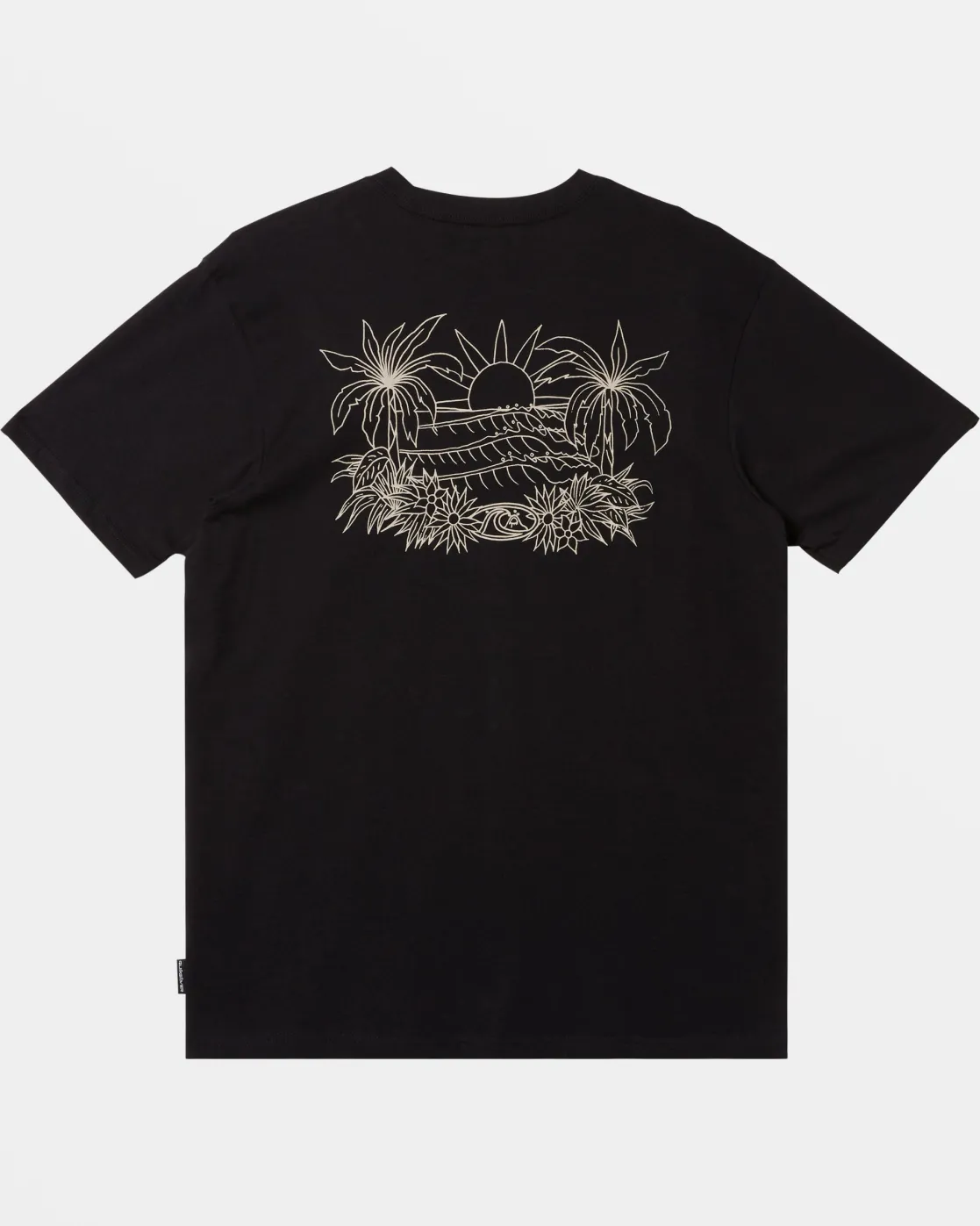 Quiksilver Tees>Right Point T-Shirt BLACK