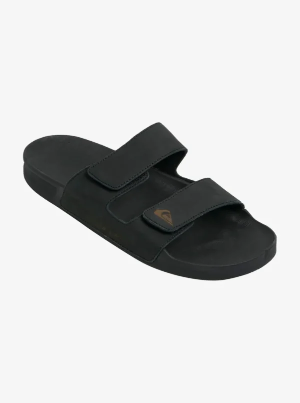 Quiksilver Sandals>Rivi Leather Double Adjust Sandals BLACK1