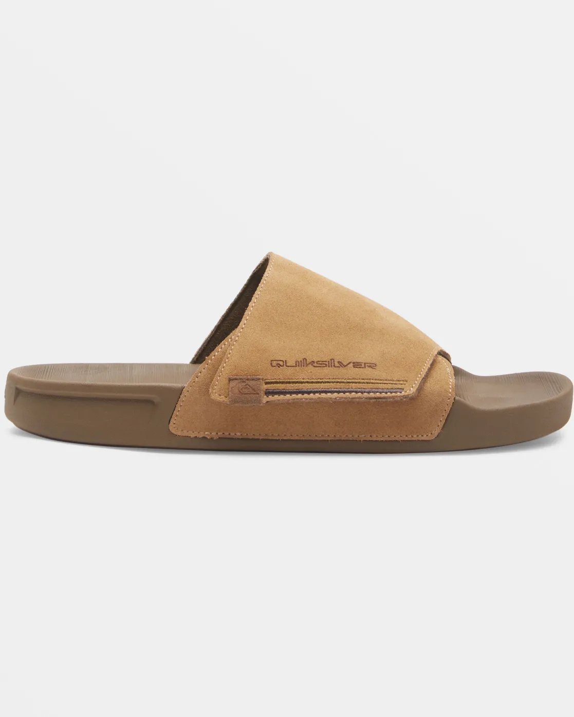 Quiksilver Sandals>Rivi Suede Slide Sandals TAN1