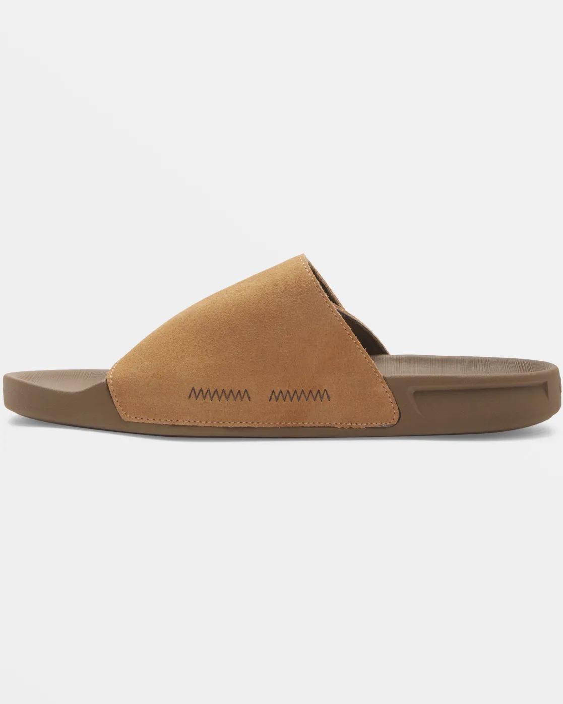 Quiksilver Sandals>Rivi Suede Slide Sandals TAN1
