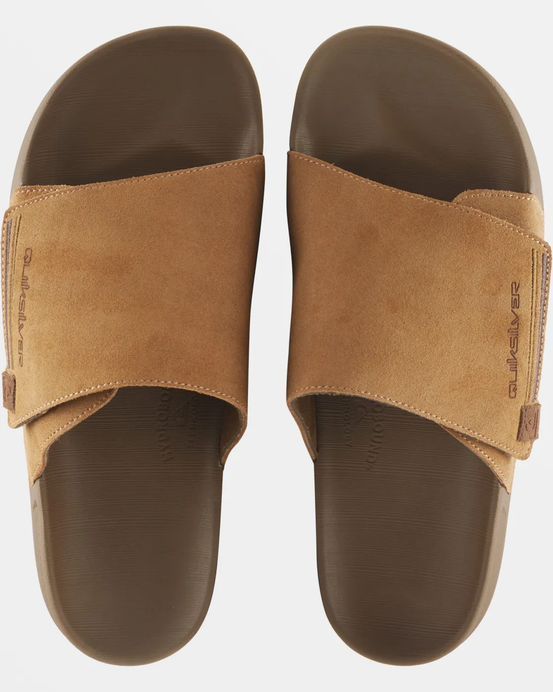 Quiksilver Sandals>Rivi Suede Slide Sandals TAN1