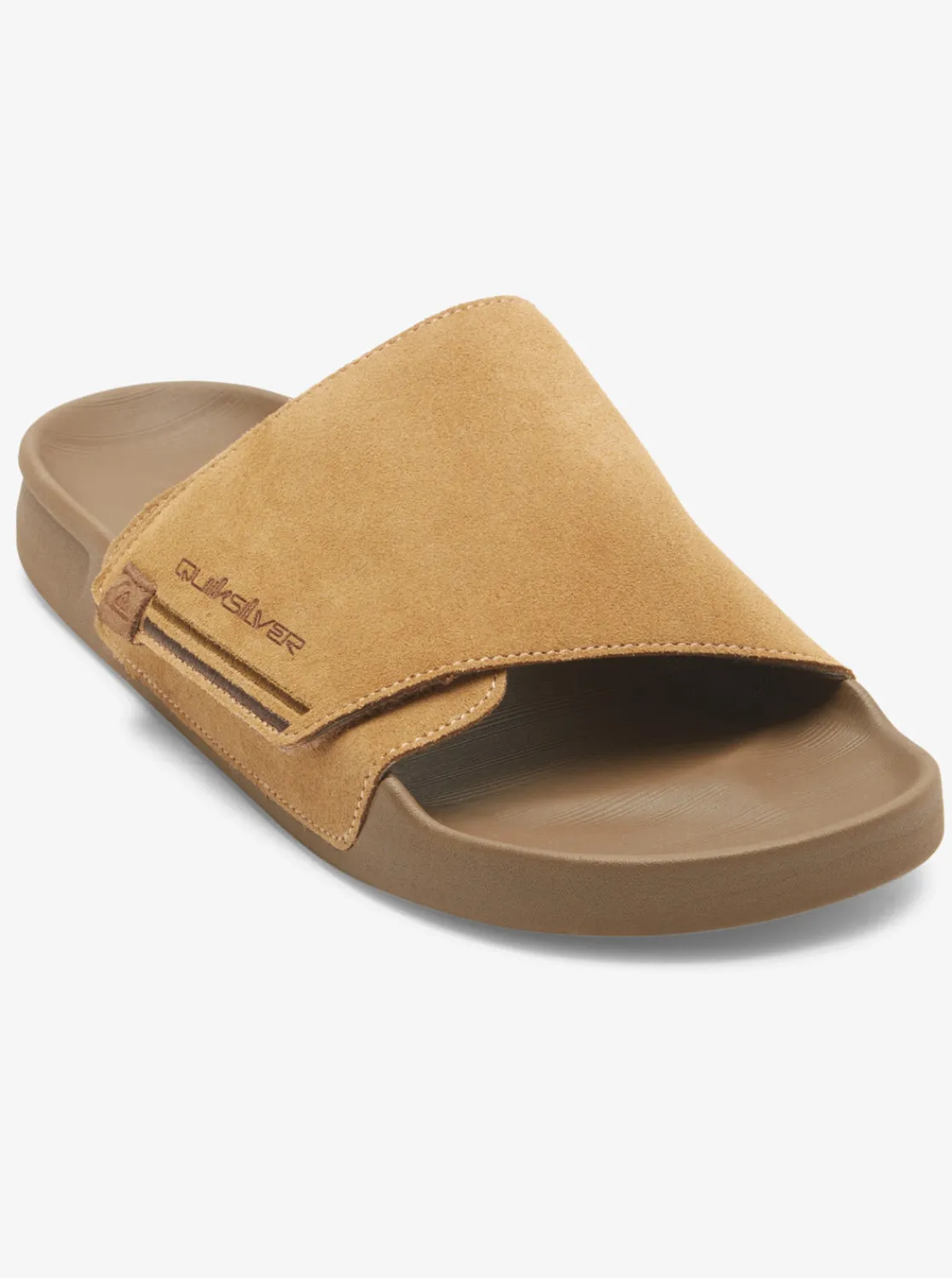 Quiksilver Sandals>Rivi Suede Slide Sandals TAN1