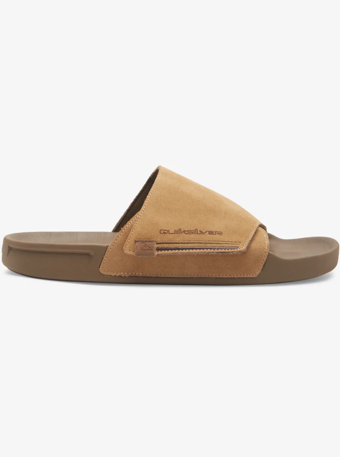 Quiksilver Sandals>Rivi Suede Slide Sandals TAN1