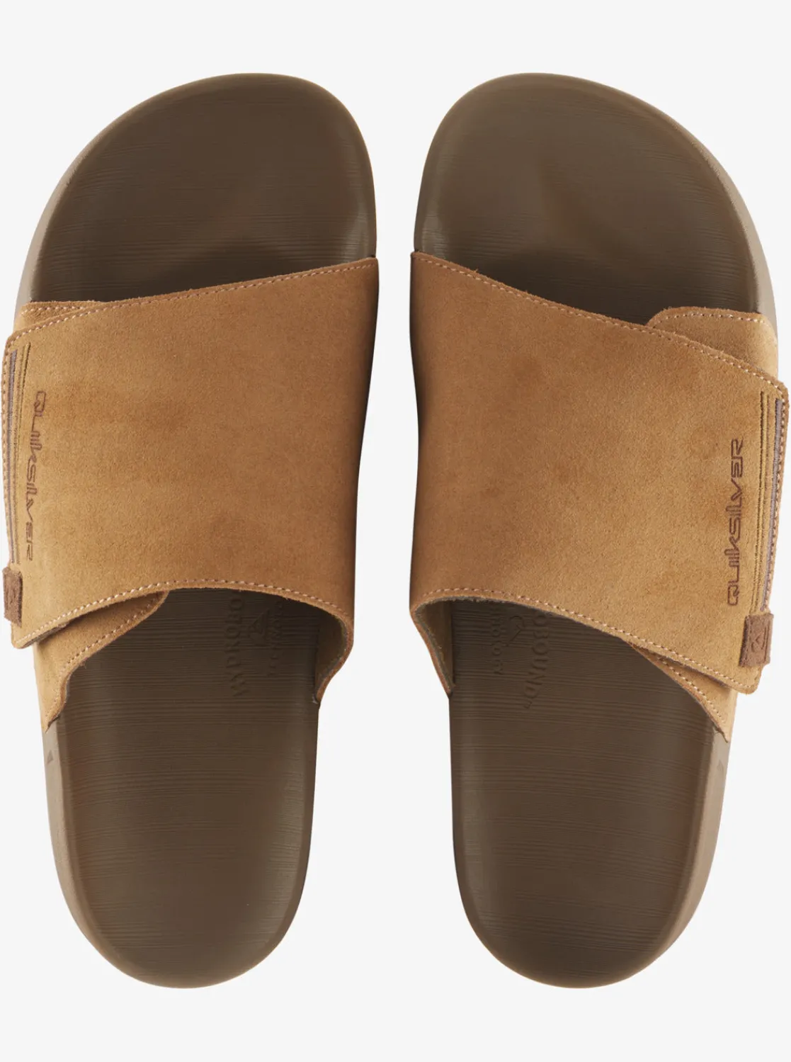 Quiksilver Sandals>Rivi Suede Slide Sandals TAN1