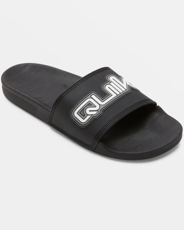 Quiksilver Sandals>Rivi Wordmark Slide II Sandals BLACK1