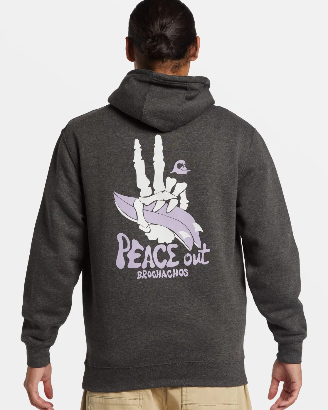 Quiksilver Sweatshirts & Hoodies>Rockin Hoodie CHARCOALHEATHER