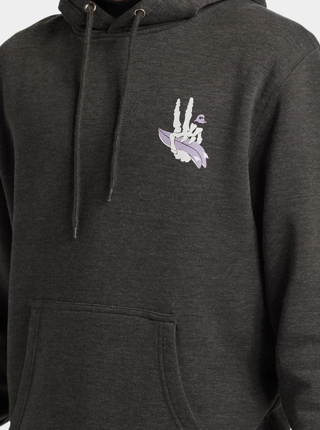 Quiksilver Sweatshirts & Hoodies>Rockin Hoodie CHARCOALHEATHER
