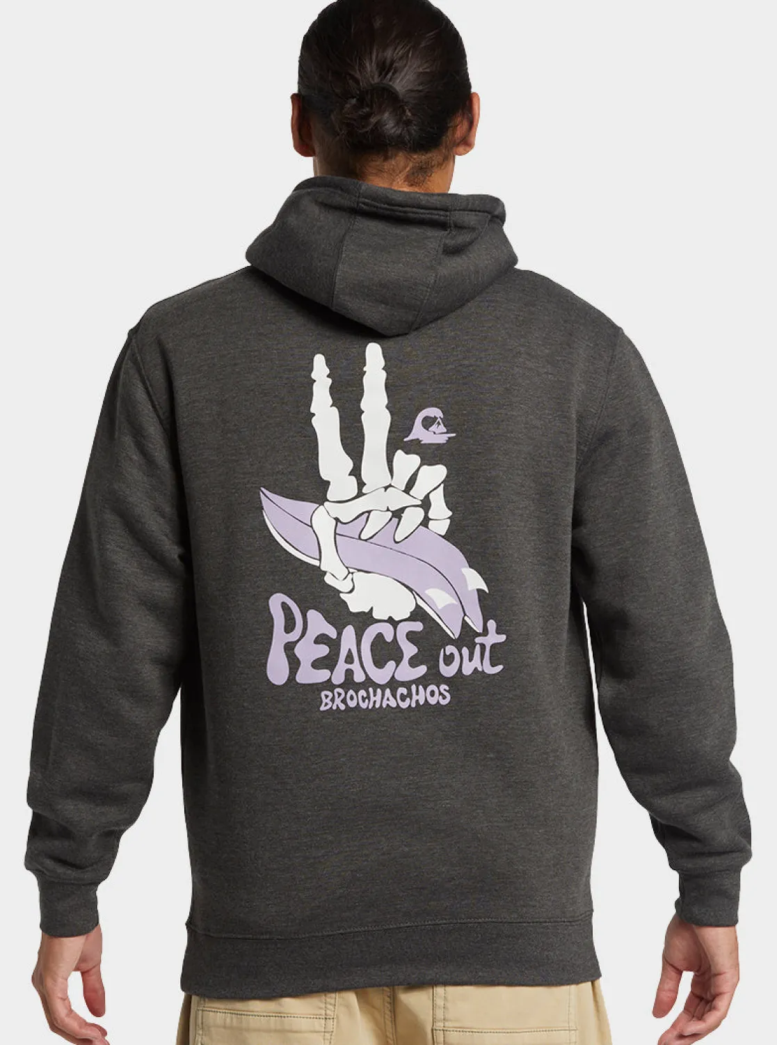 Quiksilver Sweatshirts & Hoodies>Rockin Hoodie CHARCOALHEATHER