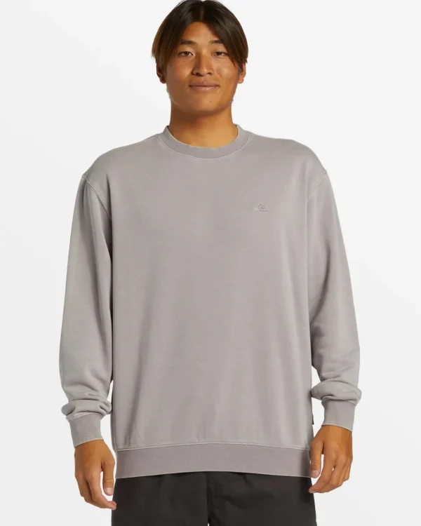 Quiksilver Sweatshirts & Hoodies>Salt Water Crew Neck Sweatshirt MINIMALGRAY