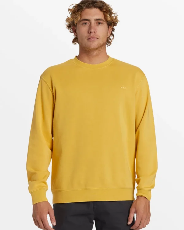 Quiksilver Sweatshirts & Hoodies>Salt Water Crew Neck Sweatshirt OCHRE