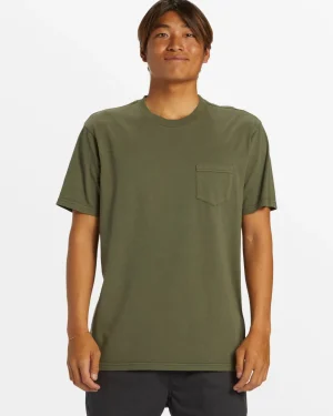 Quiksilver Tees>Salt Water Pocket Tee T-Shirt GRAPELEAF