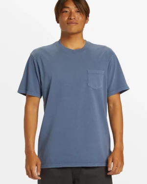Quiksilver Tees>Salt Water Pocket Tee T-Shirt CROWNBLUE
