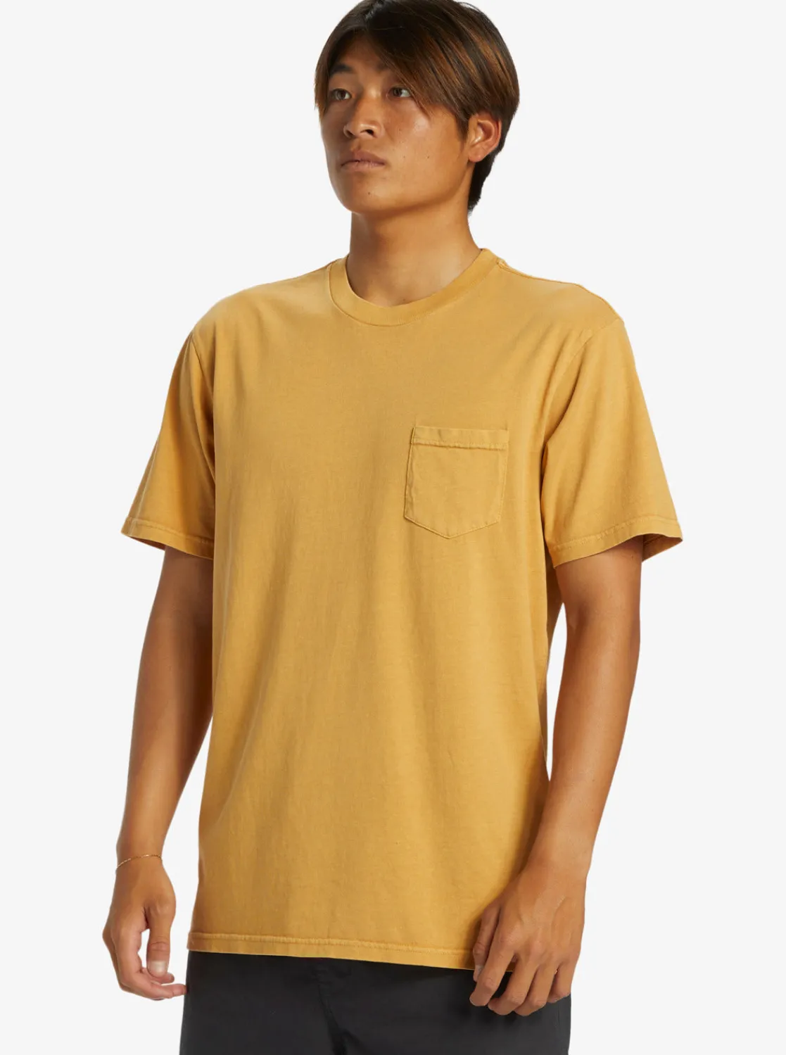 Quiksilver Tees>Salt Water Pocket Tee T-Shirt MUSTARD