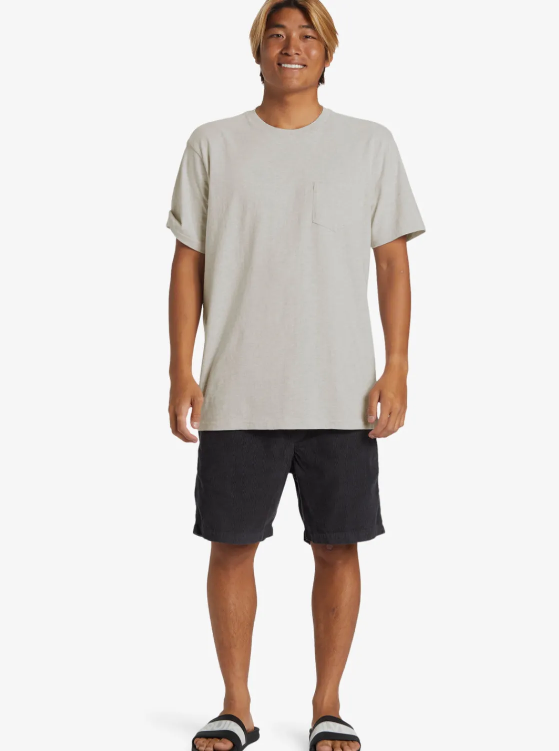 Quiksilver Tees>Salt Water Pocket Tee T-Shirt SNOWHEATHER