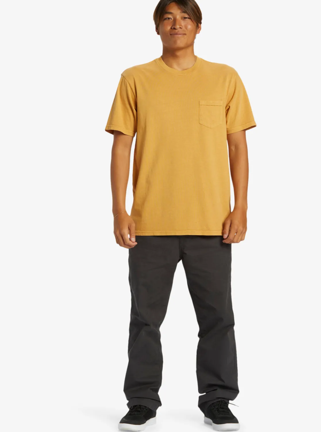 Quiksilver Tees>Salt Water Pocket Tee T-Shirt MUSTARD