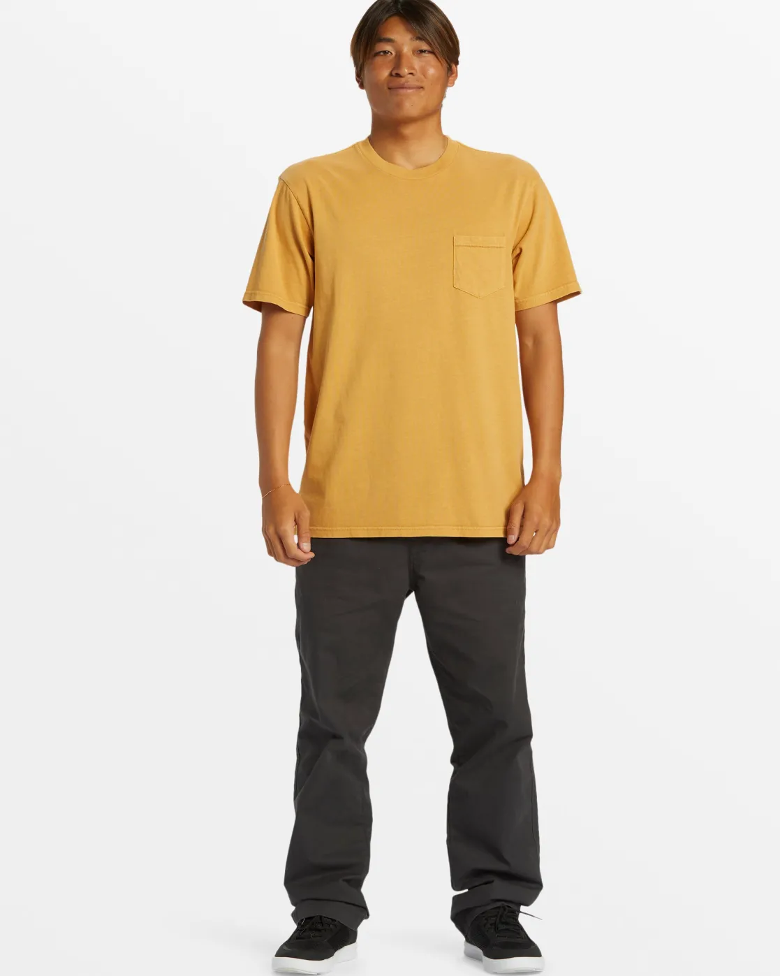Quiksilver Tees>Salt Water Pocket Tee T-Shirt MUSTARD