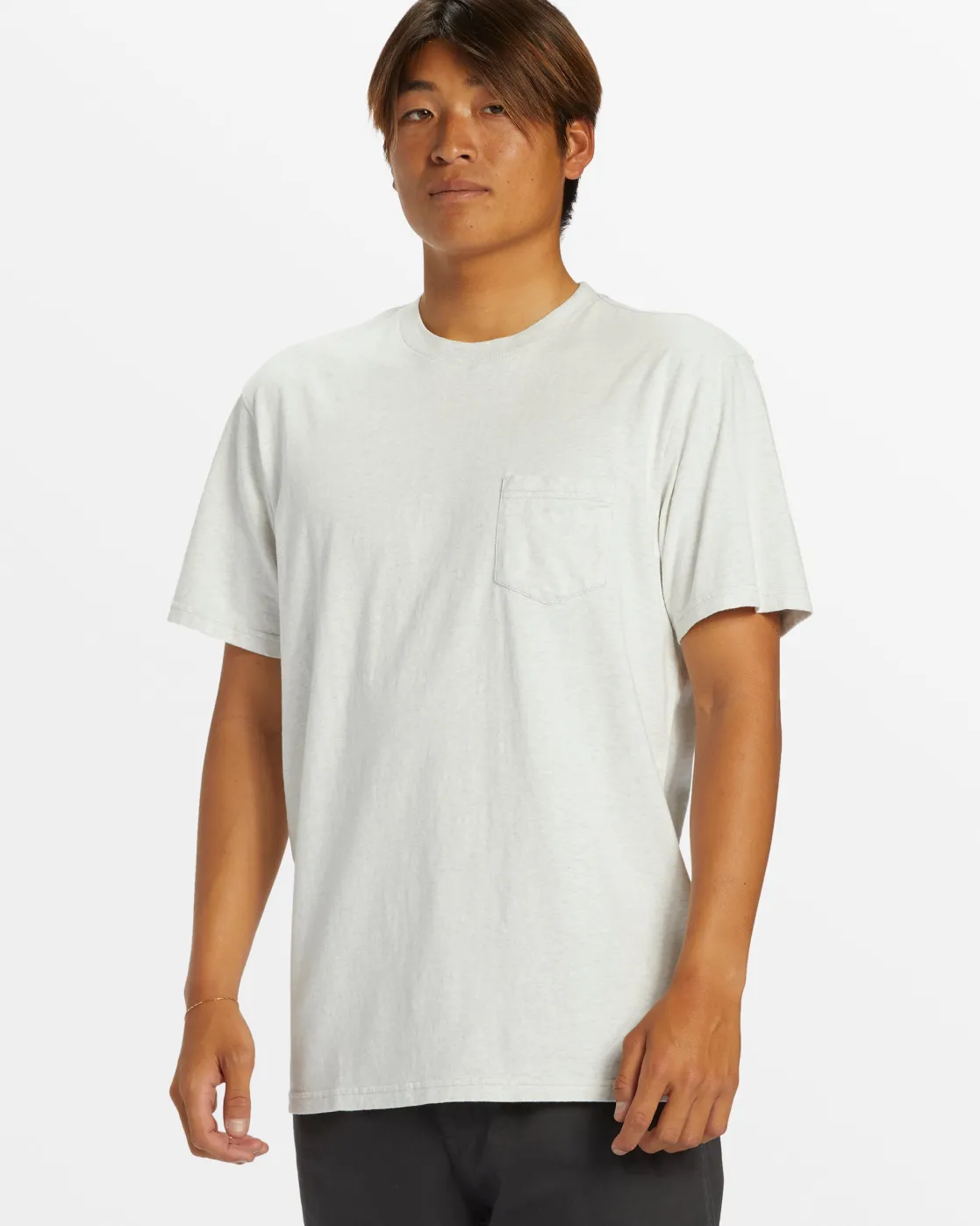 Quiksilver Tees>Salt Water Pocket Tee T-Shirt SNOWHEATHER